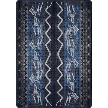 Willow Kipp Plains Speak Rug - Midnight