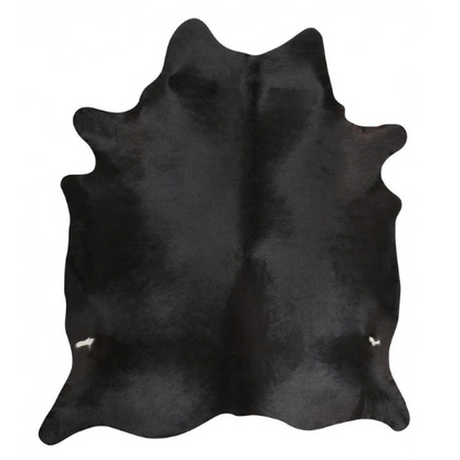 Natural Black Genuine Cowhide Rug