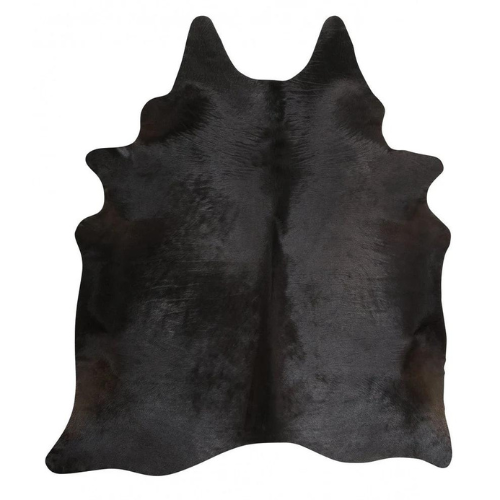 Natural Black Genuine Cowhide Rug