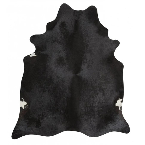 Natural Black Genuine Cowhide Rug