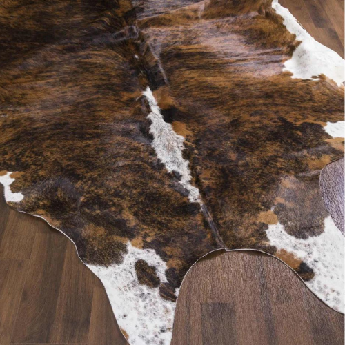 Brazilian Brindle Genuine Cowhide Rug