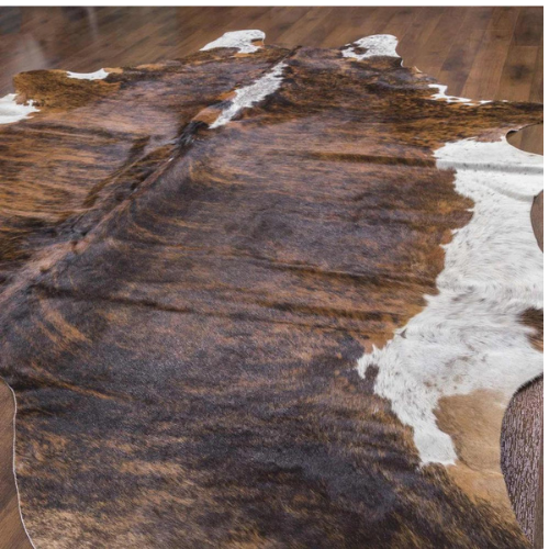 Brazilian Brindle Genuine Cowhide Rug