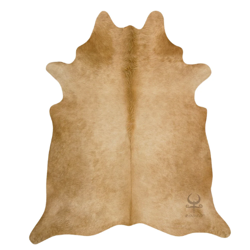 Beige Genuine Cowhide Rug