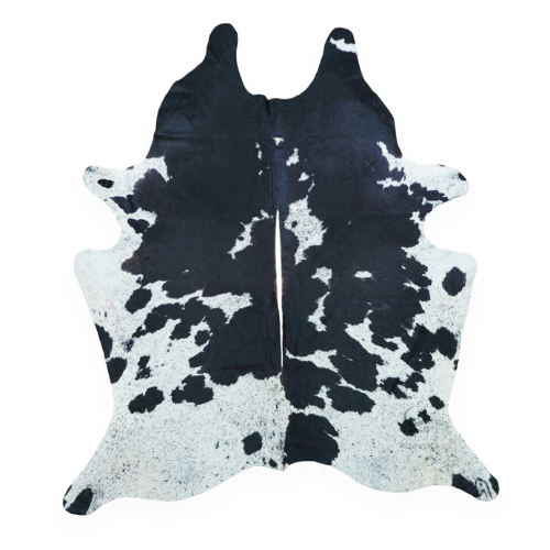 Classic Black & White Cowhide Rug