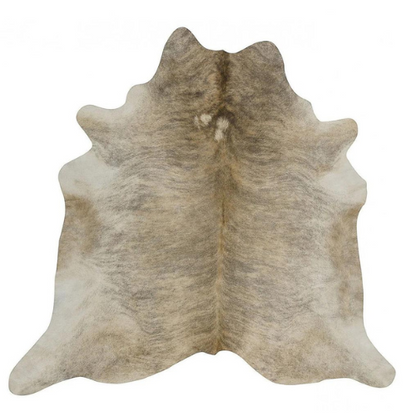 Grey Tan Brindle Cowhide Rug