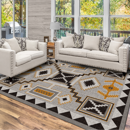 Lodge Rain Giver Rug - Obsidian