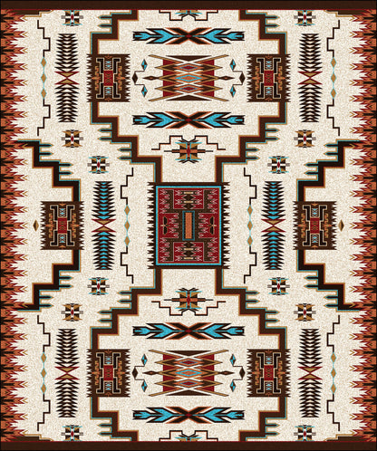 Southwest Storm Catcher Rug - Rust