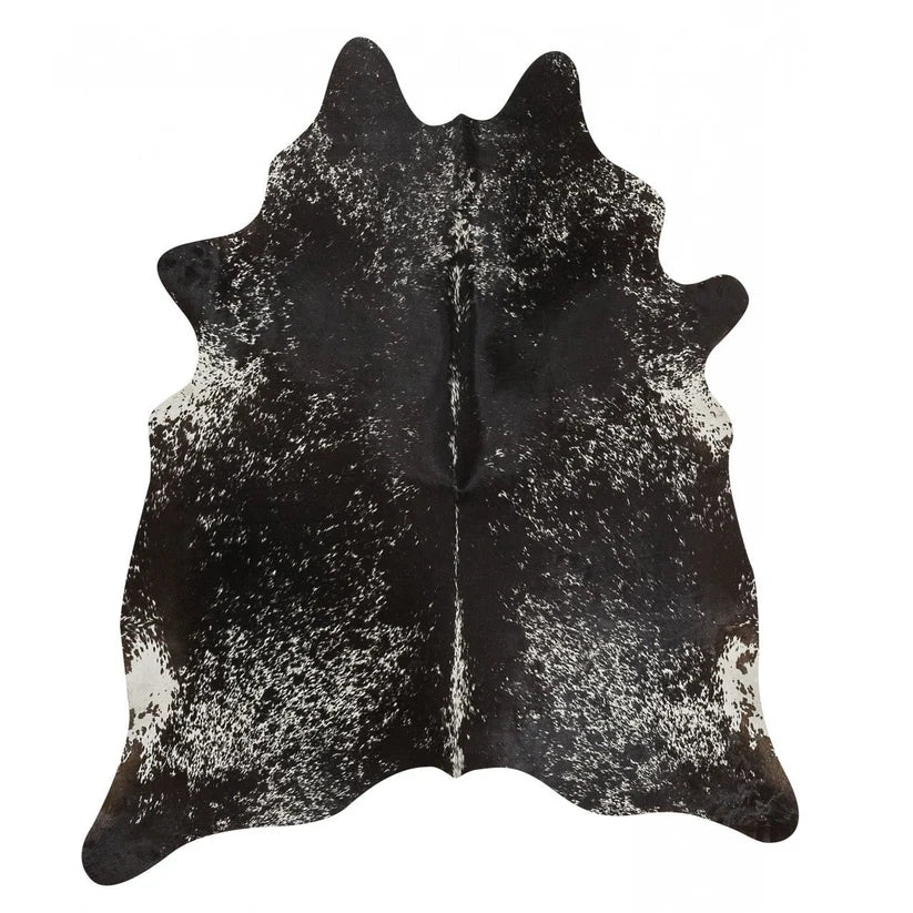 Black Salt & Pepper Genuine Cowhide Rug