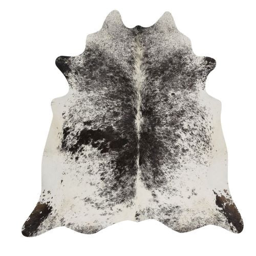 Black Salt & Pepper Genuine Cowhide Rug