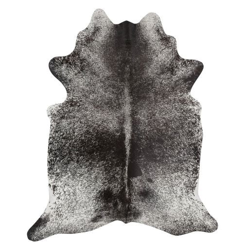 Black Salt & Pepper Genuine Cowhide Rug